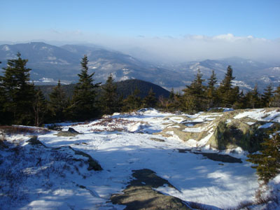 Looking down the Kearsarge North Trail near the summit