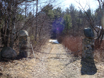 The Mt. Kinsman Trail trailhead on Route 116