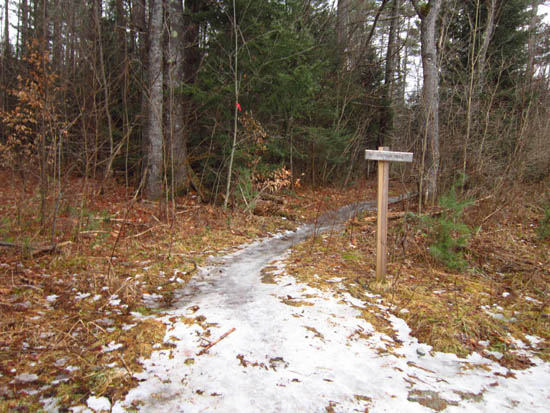 The Mt. Kinsman Trail trailhead off Route 116