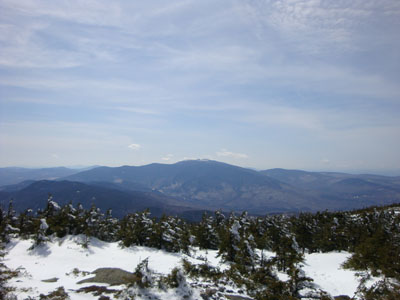 Looking at Mt. Moosilauke from near the summit of Kinsman Mountain's South Peak - Click to enlarge