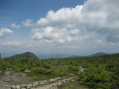 North Kinsman and Cannon as seen from near the summit of Kinsman Mountain's South Peak - Click to enlarge
