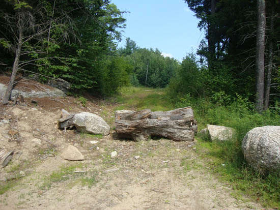 The start of the logging road off Chemung Road