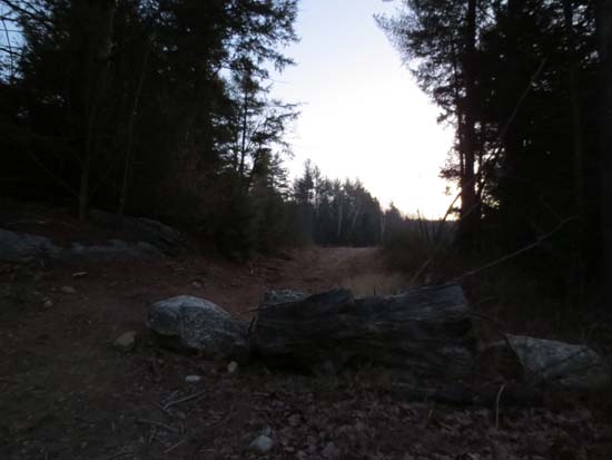 The start of the logging road off Chemung Road