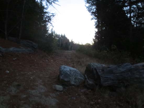 The start of the logging road off Chemung Road