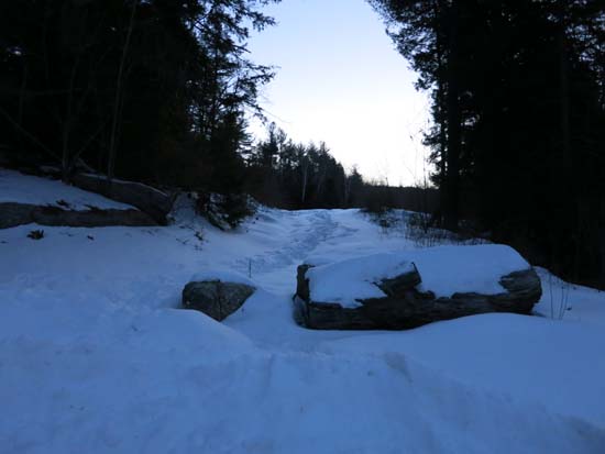 The start of the logging road off Chemung Road