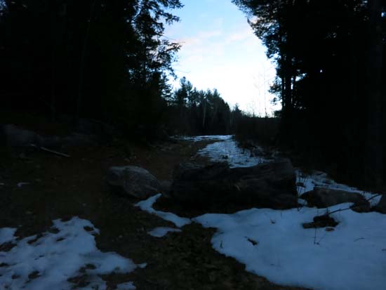 The start of the logging road off Chemung Road