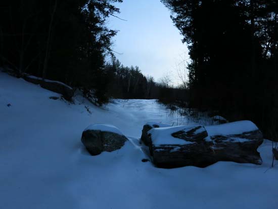 The start of the logging road off Chemung Road