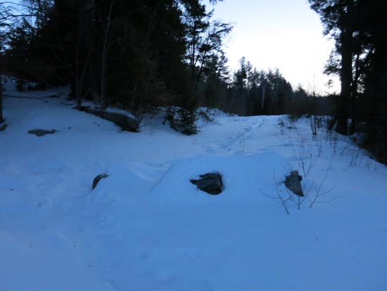 The start of the logging road off Chemung Road