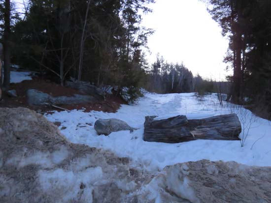 The start of the logging road off Chemung Road