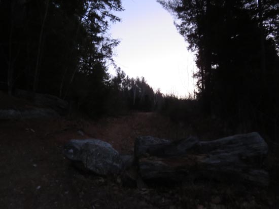 The start of the logging road off Chemung Road