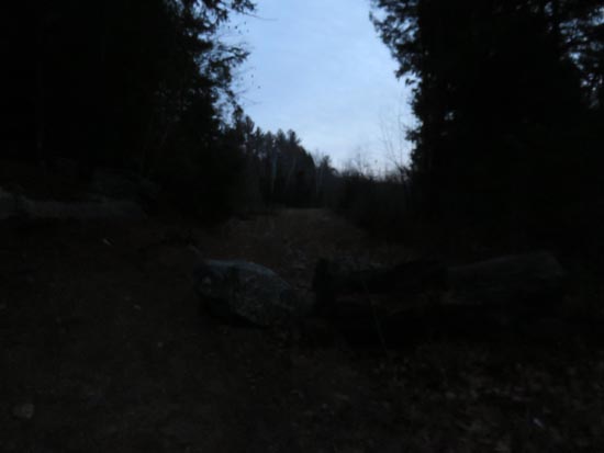 The start of the logging road off Chemung Road