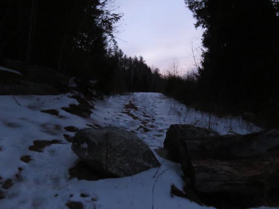 The start of the logging road off Chemung Road