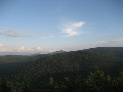 Looking at at Mt. Shaw from near the Larcom Mountain summit - Click to enlarge