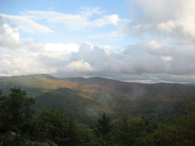 Looking east southeast from the Larcom Mountain summit - Click to enlarge