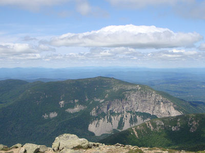 Looking at Cannon Mountain from near the summit of Little Haystack Mountain - Click to enlarge