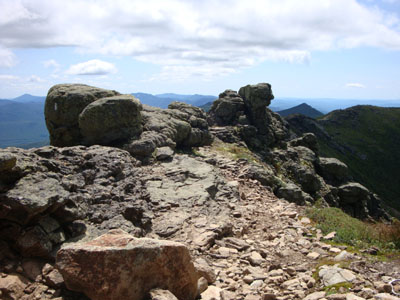 The Franconia Ridge Trail between Mt. Lincoln and Little Haystack