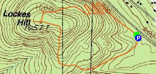 Topographic map of Locke's Hill