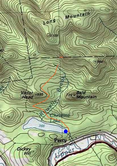 Topographic map of Long Mountain - West Peak, Long Mountain - Middle Peak