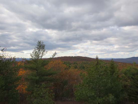 Lyndeborough Mountain (in front of Rose Mountain) as seen from The Pinnacle