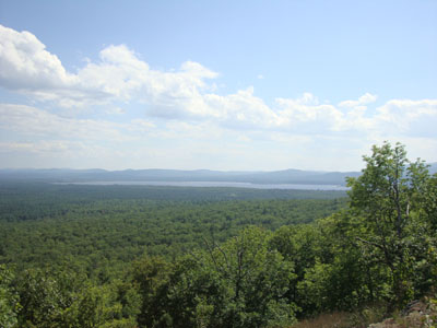 Ossipee Lake as seen from near the summit of Mary's Mountain - Click to enlarge