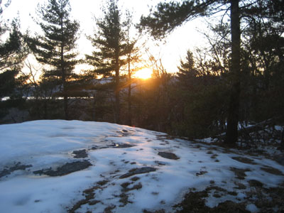 Looking down Mary's Mountain Trail