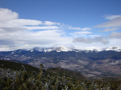 Looking at Mt. Washington from near the summit of Middle Carter - Click to enlarge