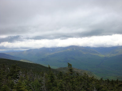 Looking at the Presidentials from near the summit of Middle Carter - Click to enlarge