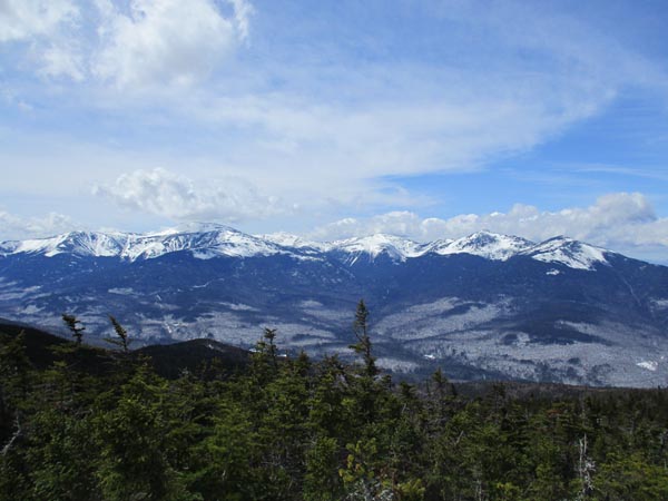 The Presidentials as seen from near the summit of Middle Carter - Click to enlarge