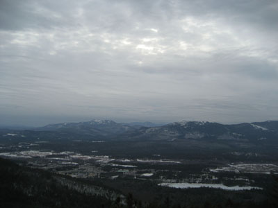 Looking at Mt. Chocorua and South Moat from Middle Mountain - Click to enlarge