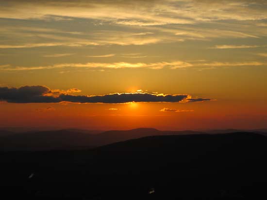 The sunset from Middle Sugarloaf - Click to enlarge