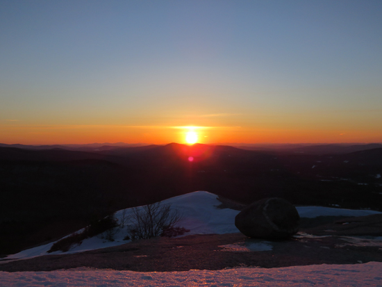 The sunset from Middle Sugarloaf - Click to enlarge
