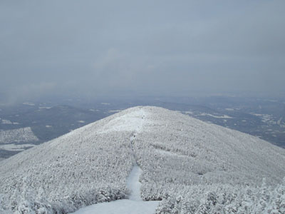 Mittersill Peak as seen from the side of Cannon Mountain