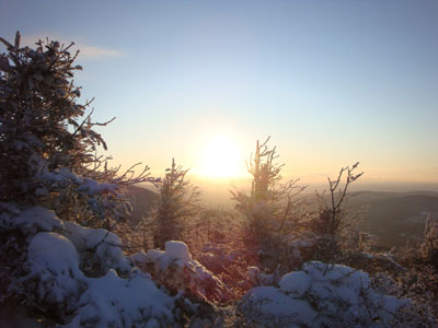 Sunset colors as seen from near the top of Mittersill - Click to enlarge