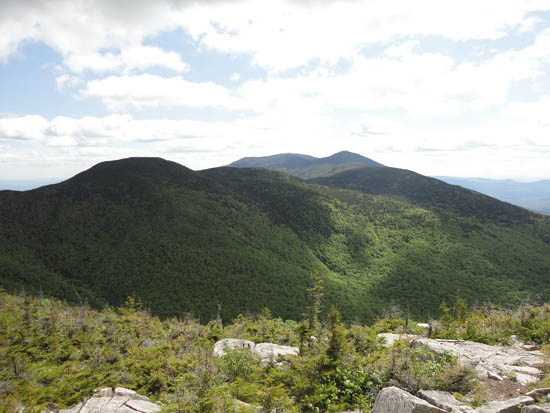 Northeast Cannonball and the Kinsmans as seen from Mittersill Peak - Click to enlarge