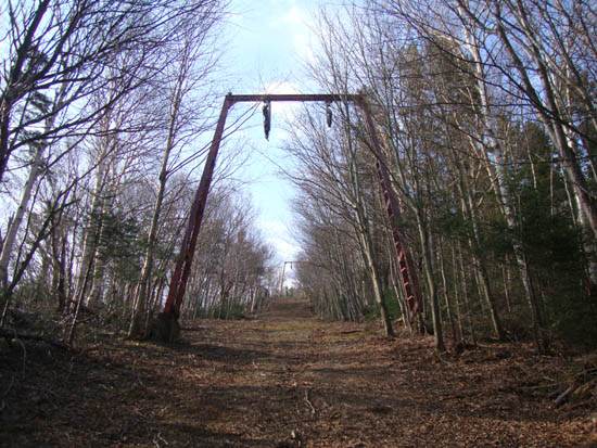 Looking up the old T-Bar line on the way to Mittersill Peak