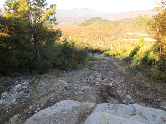 Looking down the Mittersill-Cannon Trail