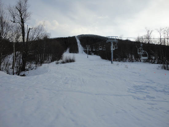 Looking up the bottom of the Mittersill lift line