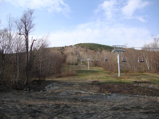 Looking up the bottom of the Mittersill lift line
