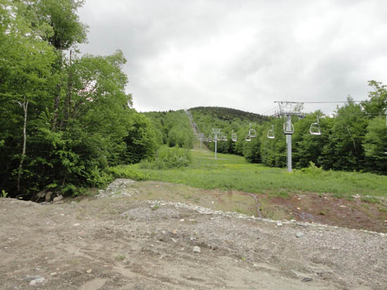 Looking up the bottom of the Mittersill lift line