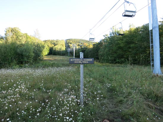 The Mittersill-Cannon Trail trailhead