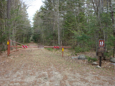 The Bolles Trail trailhead at Paugus Mill