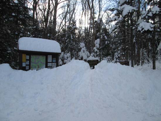 The Champney Brook Trail trailhead