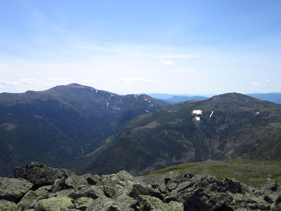 Mt. Washington and Mt. Jefferson as seen from the summit of Mt. Adams - Click to enlarge