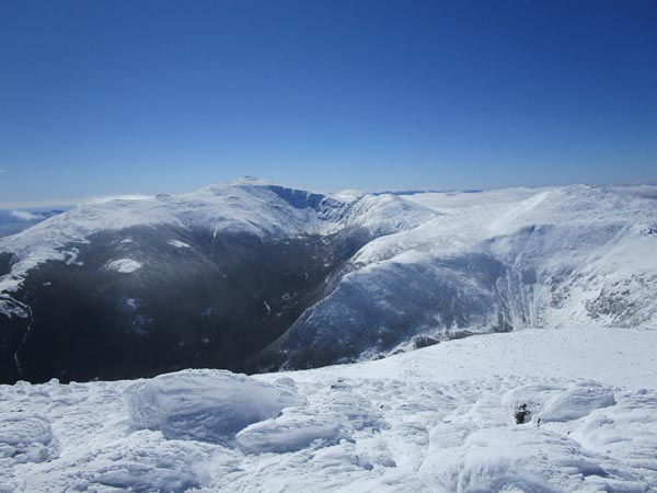 Looking at Mt. Washington and Mt. Jefferson from Mt. Adams - Click to enlarge