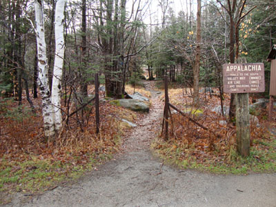The Air Line Trail trailhead at Appalachia
