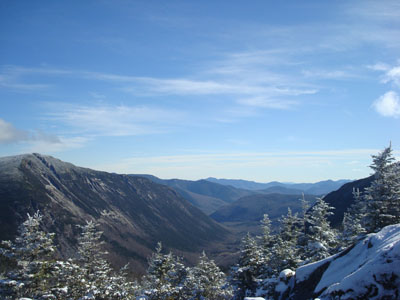 Looking down Crawford Notch from the Mt. Avalon summit - Click to enlarge