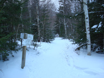 The Avalon Trail trailhead next to the train station