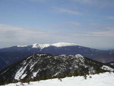 West Bond and the Franconia Ridge as seen from Mt. Bond - Click to enlarge