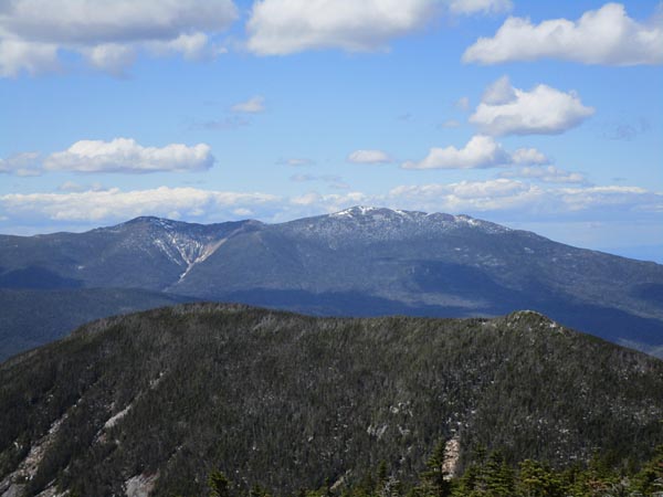 Looking at West Bond and the Franconia Ridge from Mt. Bond - Click to enlarge