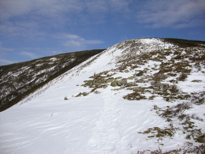 Looking up the Bondcliff Trail on the way to Mt. Bond